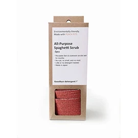 All Purpose Spaghetti Scrub - Reuseable - Lasts up to 6 Months - No Smell or Rust - Household Cleaning Tools (2pc Set)