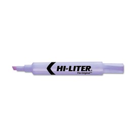 HI-LITER - Desk Style Highlighter, Chisel Tip, Purple - 12/Pack