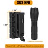 KRYDEX Tactical Flashlight Holster,360 Degree Rotatable Flashlight Holder for Duty
