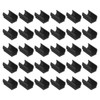 PATIKIL 22mm Rectangle Chair Leg Covers 40pcs Plastic Non-Slip Furniture