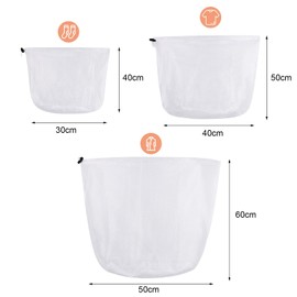 Laundry Bag for Washing Machine, Laundry Bag, Laundry Net with Cord Stopper, Mesh Bag, Laundry Bag Set, Laundry Bag, for Laundry Protection, Clothing and Shoes