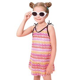 Angel season Girls Crochet Beach Cover up Kids Mesh Cover up Red Knit Swimsuit Girls Beach Outfits for Summer Vacation Size 11-12