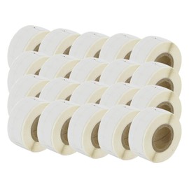 Bubprint 20 Labels Compatible as Replacement for Dymo 99017 S0722460 for Labelwriter 310 320 330 Turbo 400 Twin Turbo Duo 450 Twin Turbo Duo SE450 12 mm x 50 mm