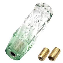 grooblue Crystal Shift Knob Universal Bubble Lever 15cm 150mm Truck Deco Tiger Hiace Gradient Adapter M8 M10 M12 Crystal Green