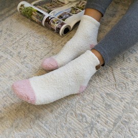 BEARPAW Ladies 6 Pair Pack Cozy Super Soft Warm Lounge Socks Multi Color Patterned Ankle and Low Cut Packs, Lotus