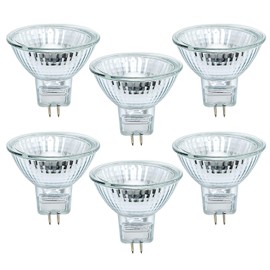 MR11 Type Halogen Light Bulb Down Reflector Spot Lamp 5 Watt 12V 2 Pin Oven Hood Range Lighting High CRI Bright Kitchen 45° Beam Warm White 5W GU4 Dimmable Replacement GL Fiber Optic BAB C I 6 Pack