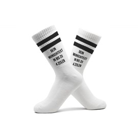 Geschenk mit Namen personalisiert by Shirtracer - Socks of your choice of text, tennis socks, your text, printed tennis socks, 01 black
