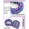 Woeoe Beanie Cap Head Wrap Double Braid Pre-Tied Head Scarf