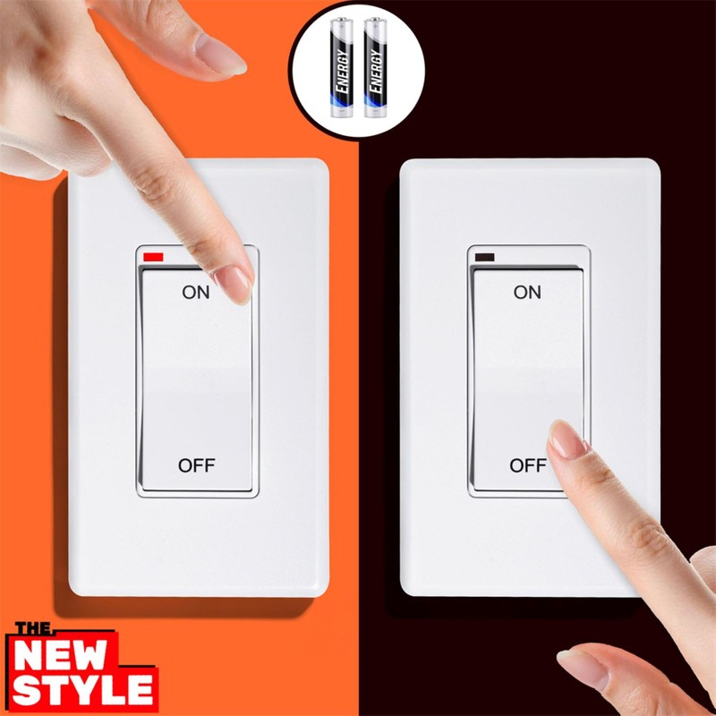 Wall Switch Remote Control Kit,On/Off Wall Mounted Control Set for