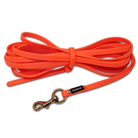 RigidBuilt Tracking Leash & Long Check Cord | 30 Feet | Waterproof Standard Dog Leash | Heavy Duty & Easy to Clean Hunting Dog Accessories