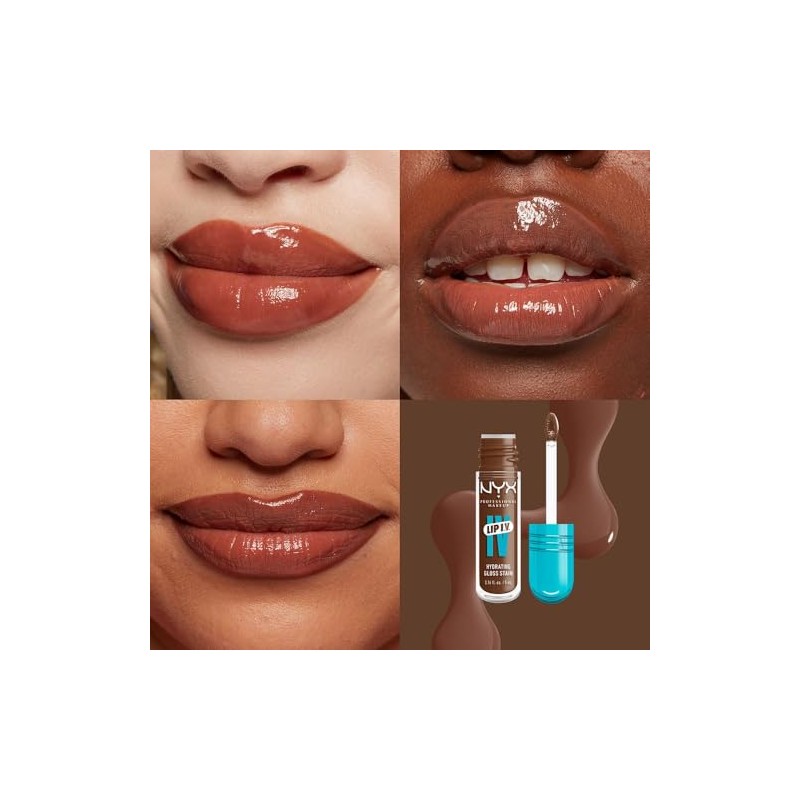 NYX Professional Makeup, Lip Iv Gloss Sérum Hidratante - Tono