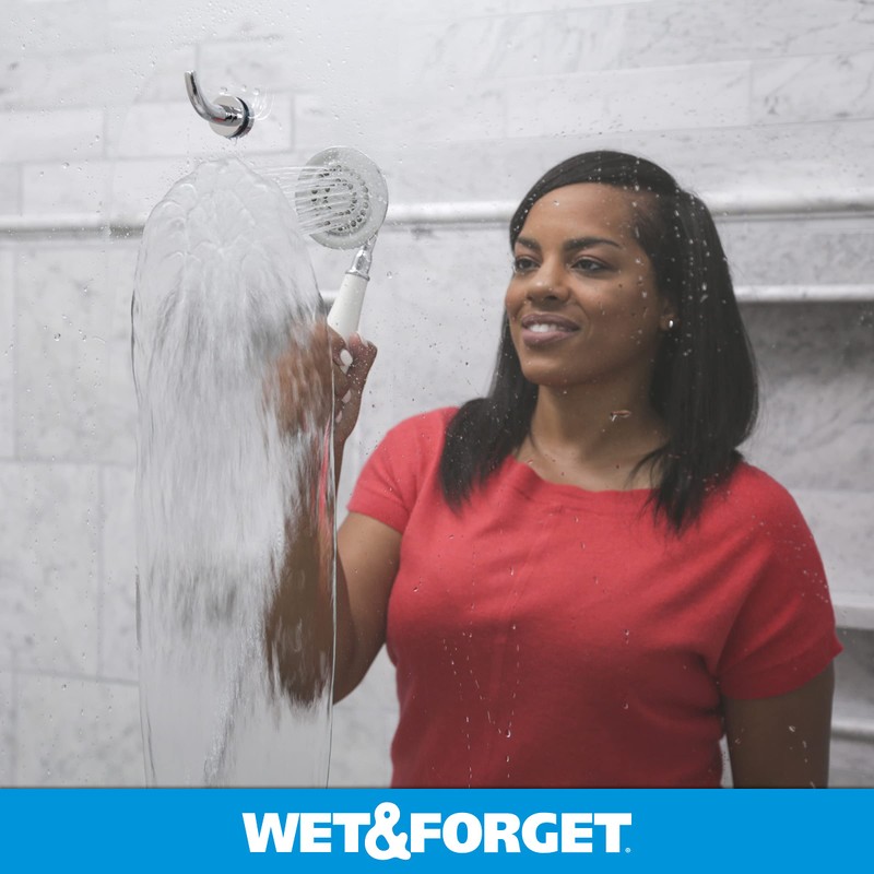 Wet & Forget Shower Cleaner Weekly Application Requires No Scrubbing,