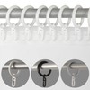 Bestlivings Curtain Rings (Diameter 40 mm) with Folding Hooks in