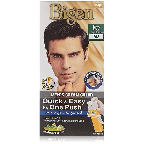 Bigen Tinte en Crema, One Push Tono Negro Natural Negro