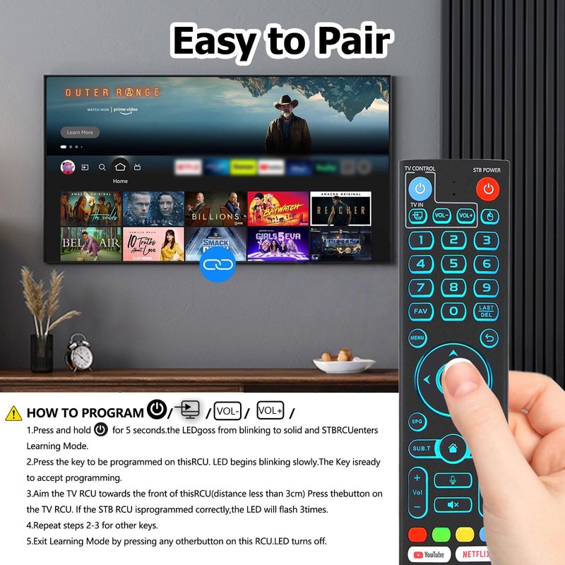 New Backlight V5 Pro Voice Remote Control Compatible with vSeeBox