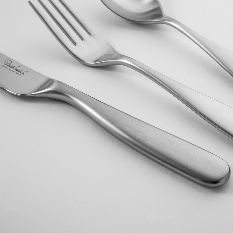 Robert Welch Stanton Satin Long Handled Spoon, Set of 4.