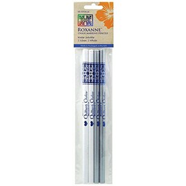 Colonial Needle Water Soluble Chalk Marking Pencils, Pack of 4, White/Silver