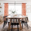 MRTREES Curtains with Eyelets Transparent Orange Red for Living Room