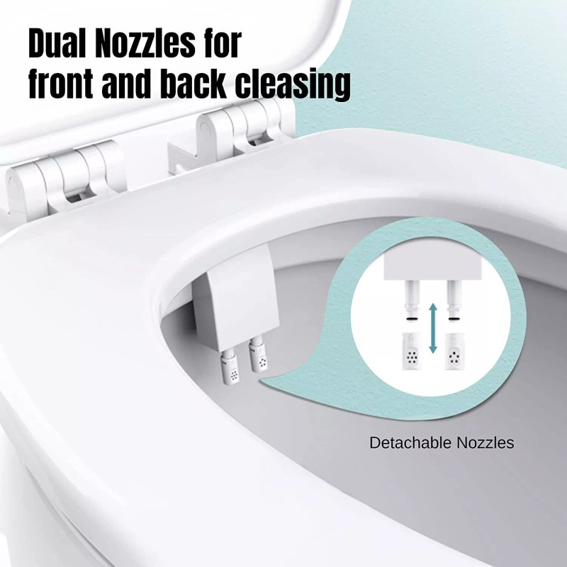ADDOT Toilet Bidet Dual Nozzle Left and Right Hand Side