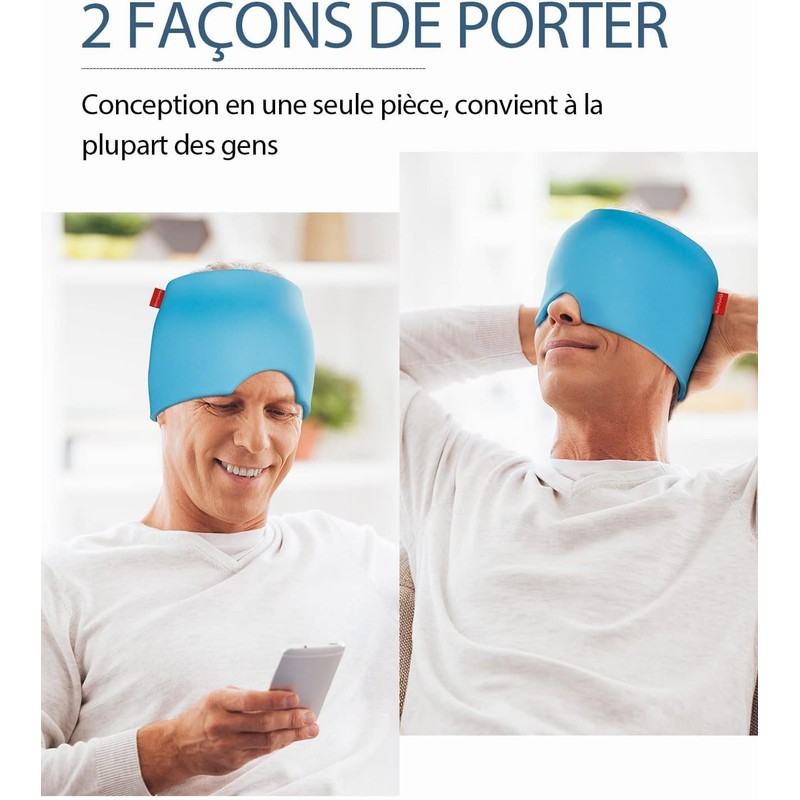 Comfytemp Migraine Relief Cap, Reusable, Mask Migraine and Headaches, Against