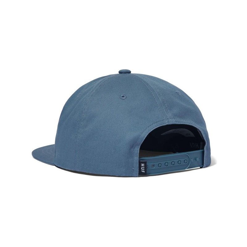 HUF Set Box Snapback Hat, Slate, O/S