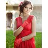 SATINIOR Lace Gloves for Women Tea Party Short Lace Gloves