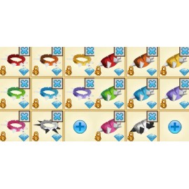 Animal Jam "Spectacular Tattered Spiked Collar + Wrist" 16-Item Bundle (Read D.)