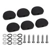 6Set Guitar Tuning Peg Buttons Ebony Metal Tuner Machine Head