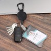 TOEECY Key Ring Set ID Holder Retractable Lanyard for Keys