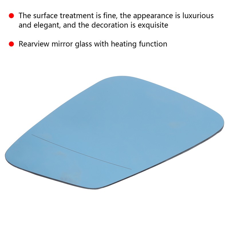 Heated Rearview Mirror Glass Blue Right Replacement for 2 Series