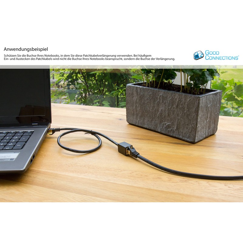 Good Connections Alcasa 8070VR-020S 2m Cat7 S/FTP (S-STP) Black networking