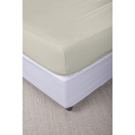 Max Color Corner Bed Sheet 25 cm Cream Double