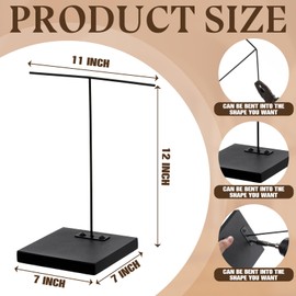 RattanView 2 Pcs Mask Artifact Display Stand Adjustable African Tribal Mask Puppet Wand Display Stand for African Figurines Ushabtis Masks Pre Columbian Egyptian Roman Greek Statues (7''x7''x11'')