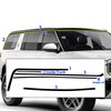 BOGAR TECH DESIGNS Side Window Chrome Delete Overlay Compatible with