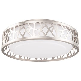 VICNIE Ceiling Light Fixtures, 14 inch 20W 1400 Lumens LED Flush Mount, Dimmable 3000K Warm White, Brush Nickel Finished, ETL Listed for Kitchen, Hallway, Bedroom, Stairways