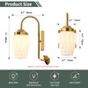 YEEZEMA Modern Wall Sconces, 1-Light Bathroom Vanity Light Fixtures with