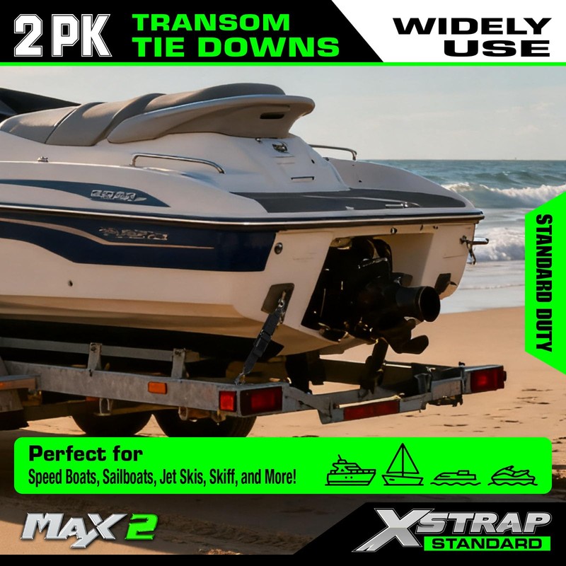 XSTRAP STANDARD Marine Boat Trailer 2" x 4' Trailer Transom