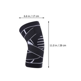 Gatuida Knee Protector Sleeve Comfortable Compression for Riding Sports Warm Wear-resistant Knit