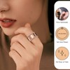2-Pack 14K Gold Plated Stacking Rings for Oura Ring Gen