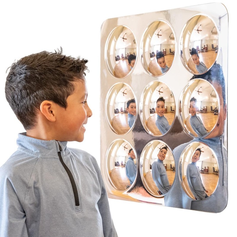 SPARK & WOW Sensory Wall Toddler Mirror | Large |