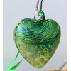 May Emerald 8cm Birthstone Glass Heart