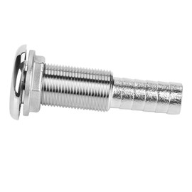 Boat Short Straight Thru Hull Stainless Steel Fitting Hose Drain Hose Barb Polishing Outlet Pipe Tube Joint hull fitting boat skin fitting extra long thru hull fitting bilge pump hose