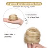 FDEETY Echthaar Dutt Haarteil für Damen Haarteil Mit Gummiband Braids
