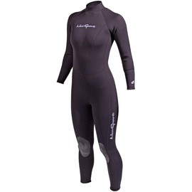 NeoSport Wetsuits Women's Premium Neoprene 1mm Full Suit, Black, 10 - Diving, Snorkeling & Wakeboarding