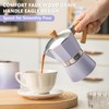 Bincoo Cute Espresso Maker Stovetop - Small Moka Pot 2