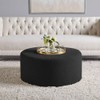 Get Set Style Round Coffee Table, Boucle Upholstered End Table,