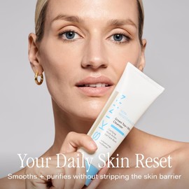 Skin Daily Morning Face Wash Green Tea + Mint Cleanser 4 oz - Gentle exfoliating facial for all skin types Made with antioxidants and botanical oils and salicylic acid AM Facewash / 스킨 데일리 모닝 페이스 워시 녹차 + 민트 클렌저 4온스 - 모든 피부 타입을 위한 순한 각질 제거 페이셜 항산화 및 식물성 오일과 살리실산으로 제조됨 AM Facewash