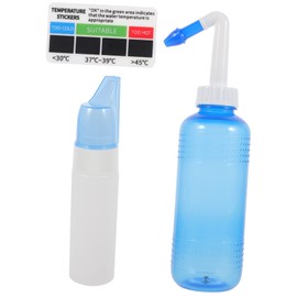 Ipetboom 1set Nasal Washing Pot for Adults and Boys and Girls Portable Nasal Irrigation Bottle Temperature Indicator for Congestion Relief and Daily Hygiene