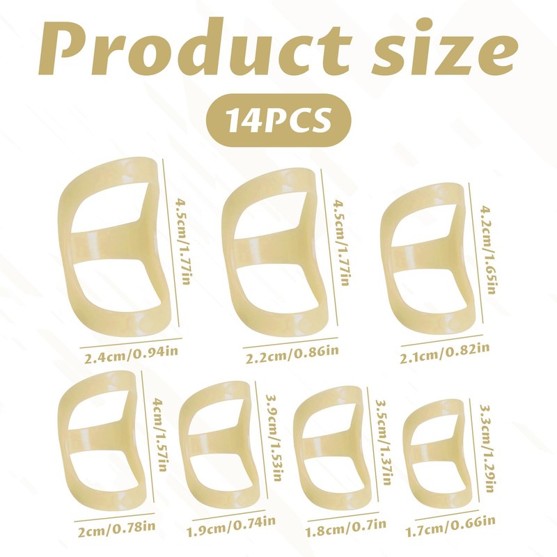 Oval 8 Finger Splint Oval,14 PCS Oval 8 Finger Splint,Oval