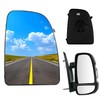 Convitex Passenger Right Side Short Arm Heated Upper Mirror Glass